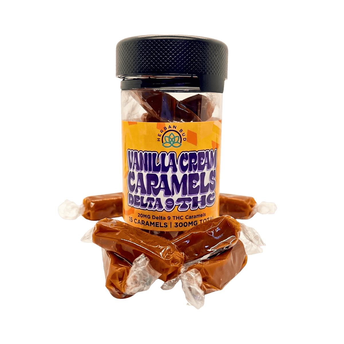 Delta 9 THC Caramel Taffy – Vanilla Cream Caramel Taffy