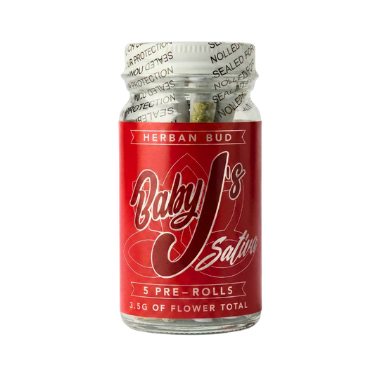 Herban Bud Baby J's Premium Sativa THCa Pre-Rolls 5-Pack (.7g each)