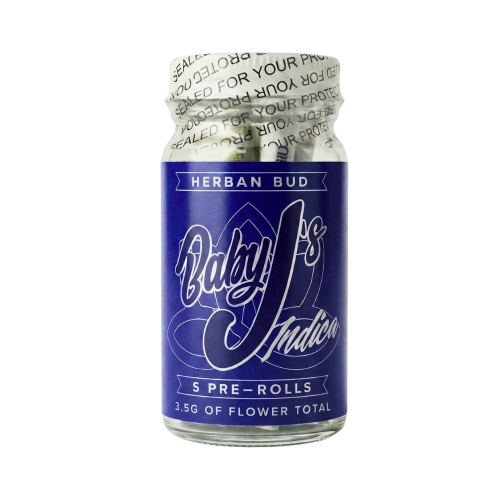 Herban Bud Baby J's Premium Indica THCa Pre-Rolls 5-Pack (.7g each)