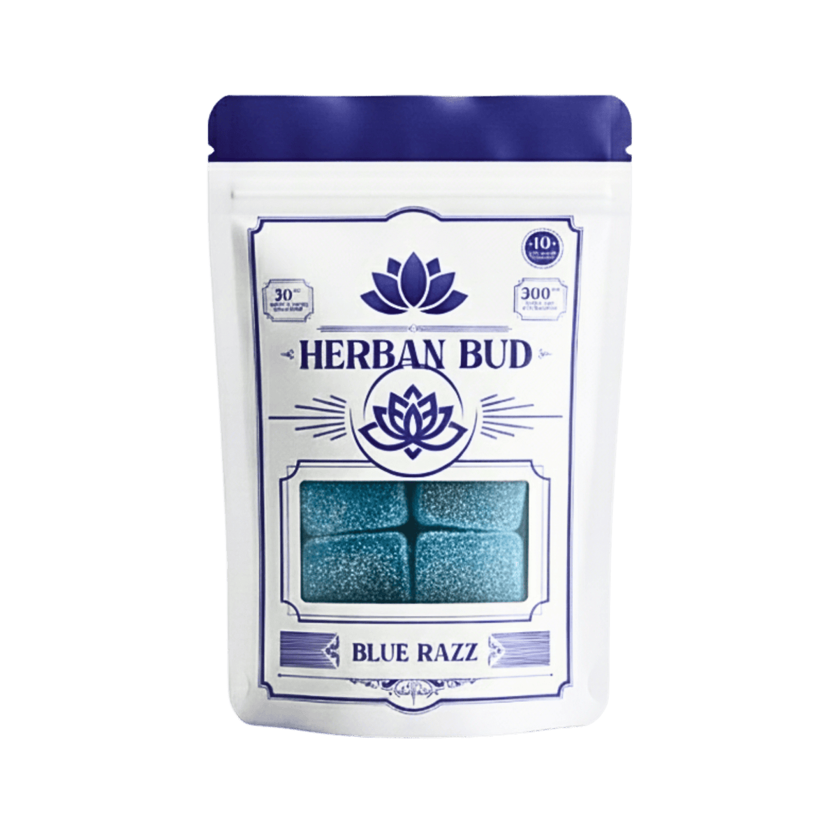 Herban Bud Delta 9 THC Gummies – Blue Razz