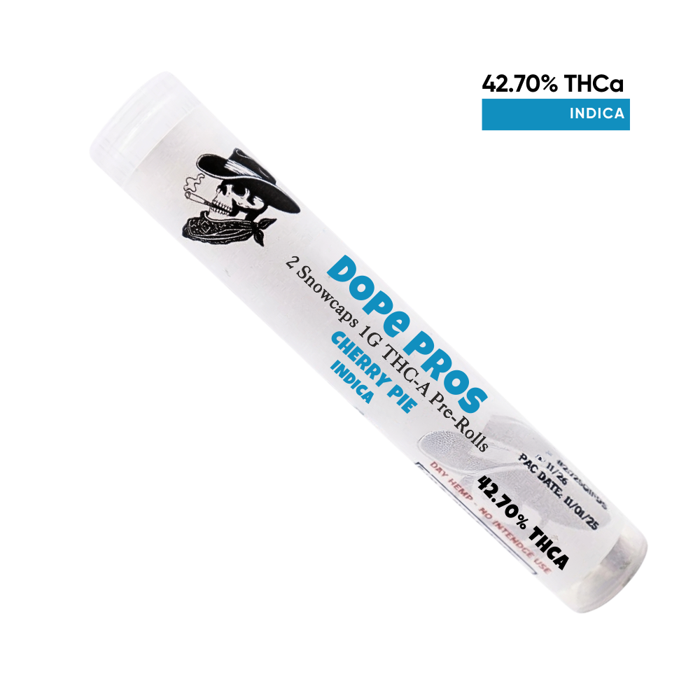 Dope Pros Snowcap 2pk Prerolls – Cherry Pie Dp 2 Pk