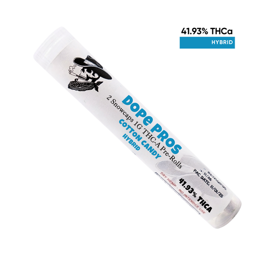 Dope Pros Snowcap 2pk Prerolls – Cotton Candy Dp 2 Pk