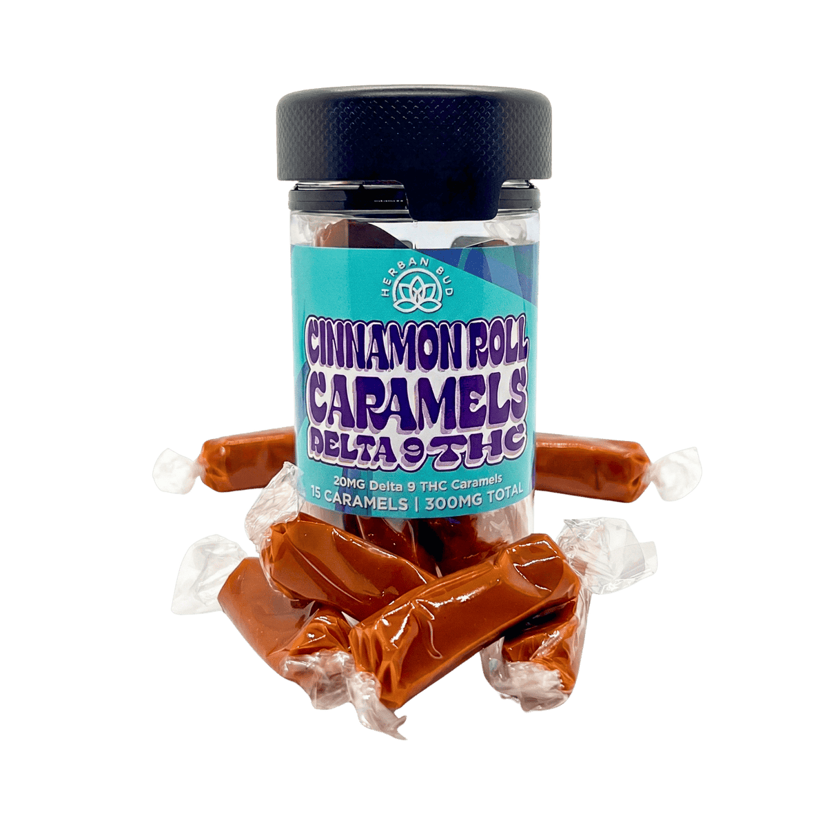Delta 9 THC Caramel Taffy – Cinnamon Roll Caramel Taffy