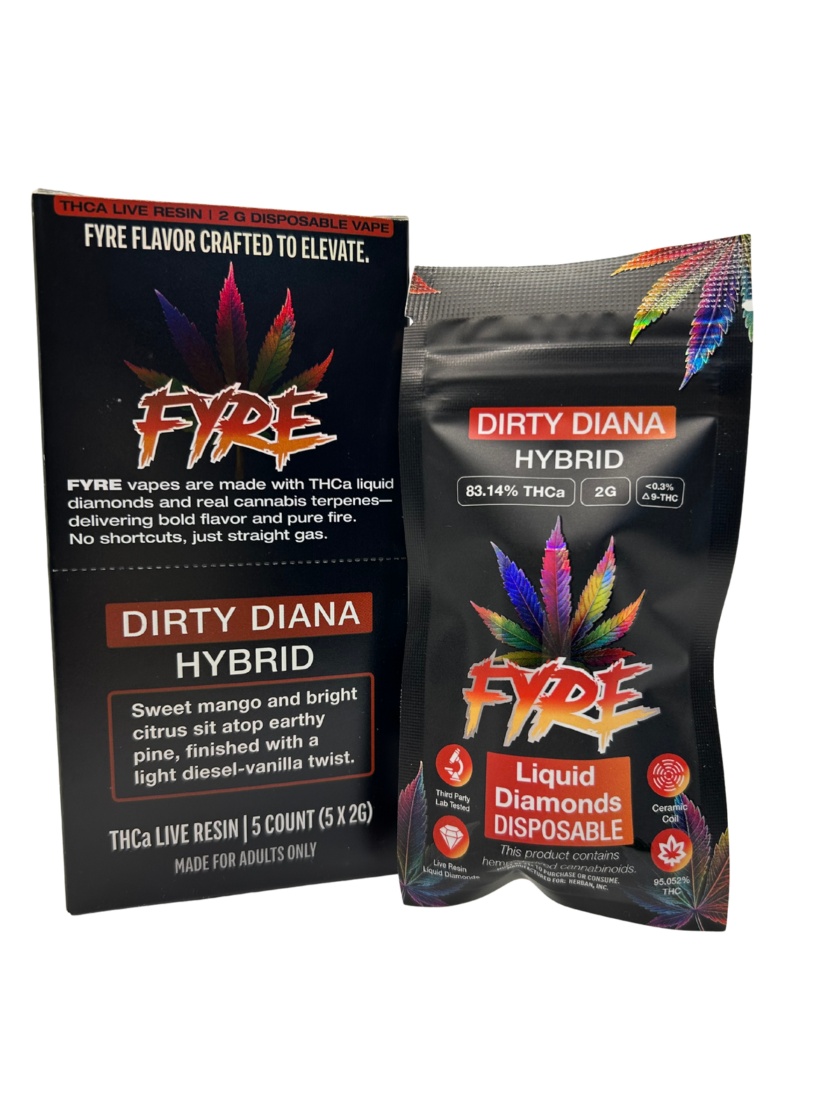 2g FYRE Disposable Vape – Dirty Diana