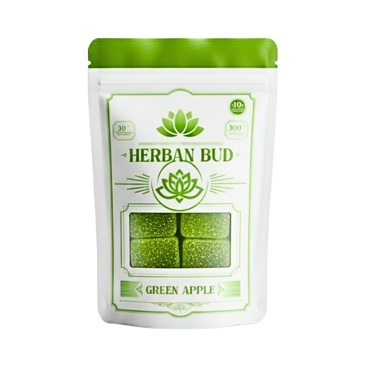 Herban Bud Delta 9 THC Gummies – Green Apple