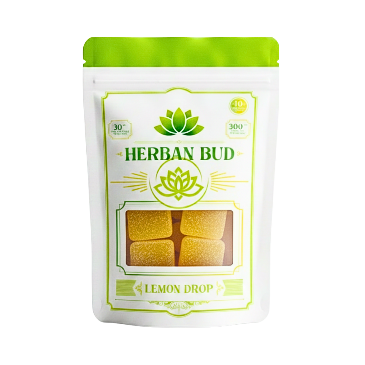 Herban Bud Delta 9 THC Gummies – Lemon Drop