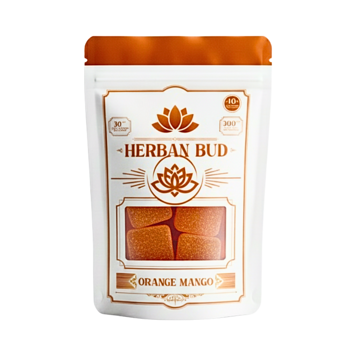 Herban Bud Delta 9 THC Gummies – Orange Mango